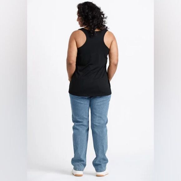 New With Tag Size Medium Warehouse One Women's Black F Bomb Racerback Tank - Picture 2 of 9